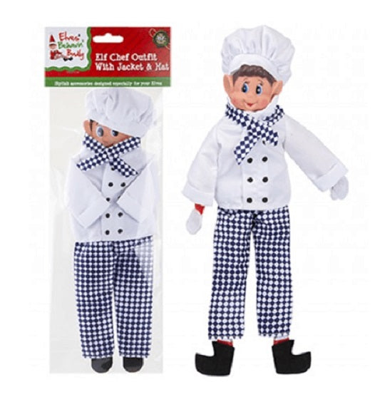 Elf Chef Costume Outfit Prop