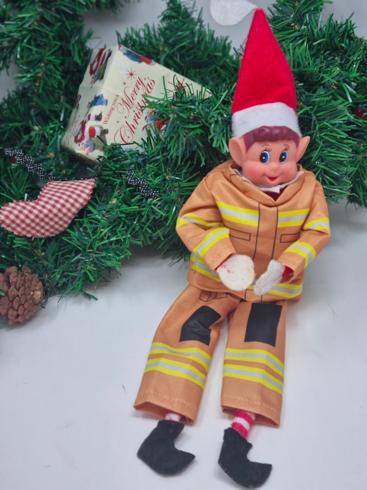 Elf Fire Fighter Man Outfit