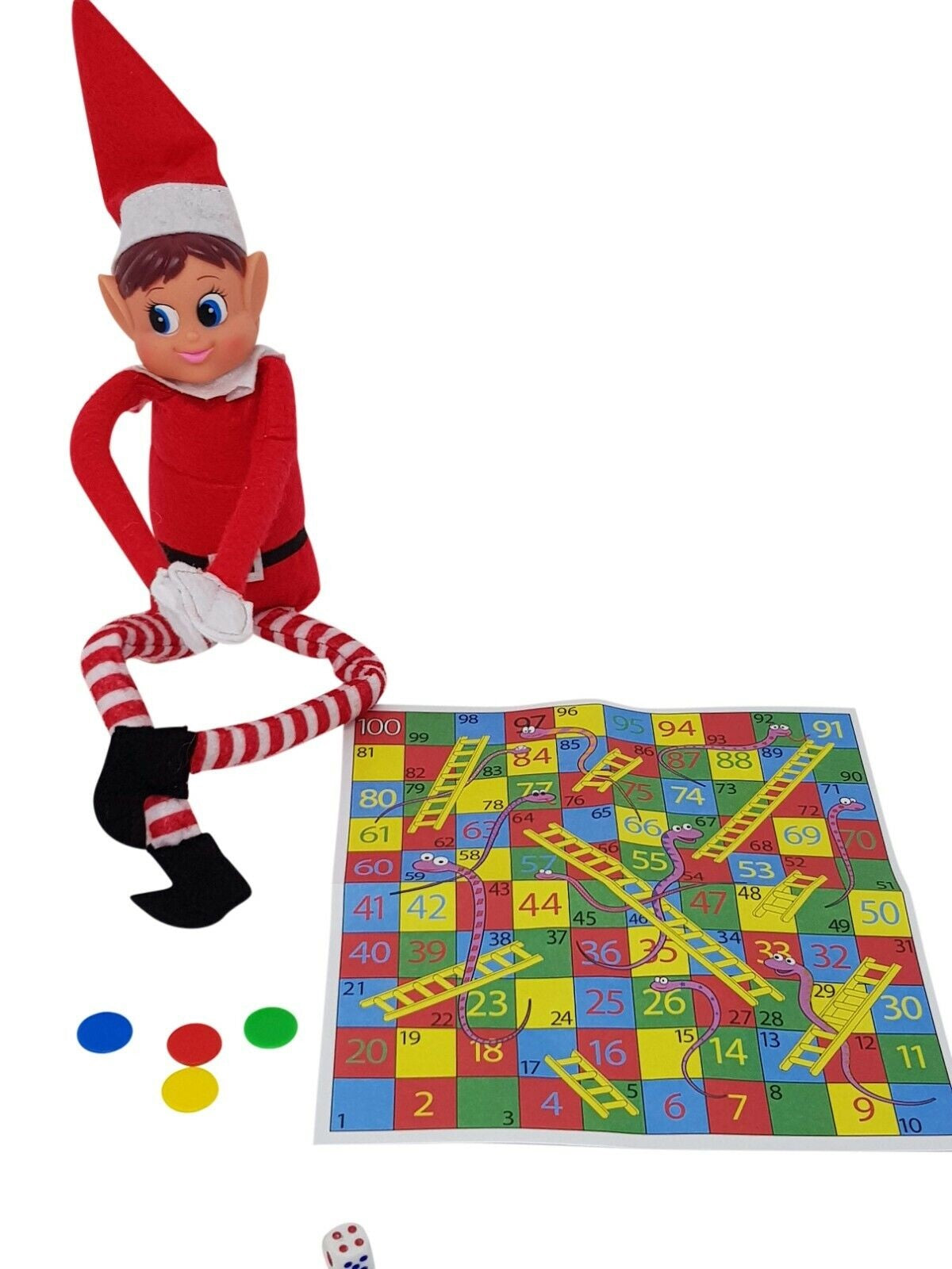 Elf Snakes & Ladders Game