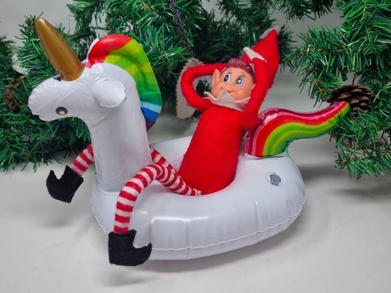 Elf Inflatable Unicorn Rubber Ring